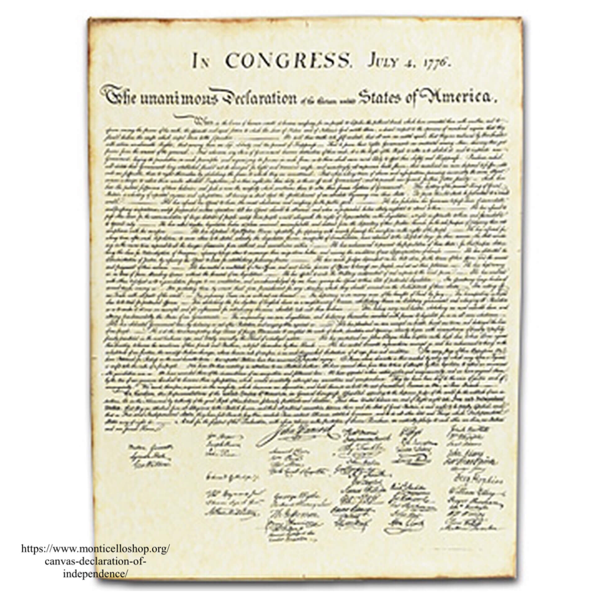 The Declaration of Independence