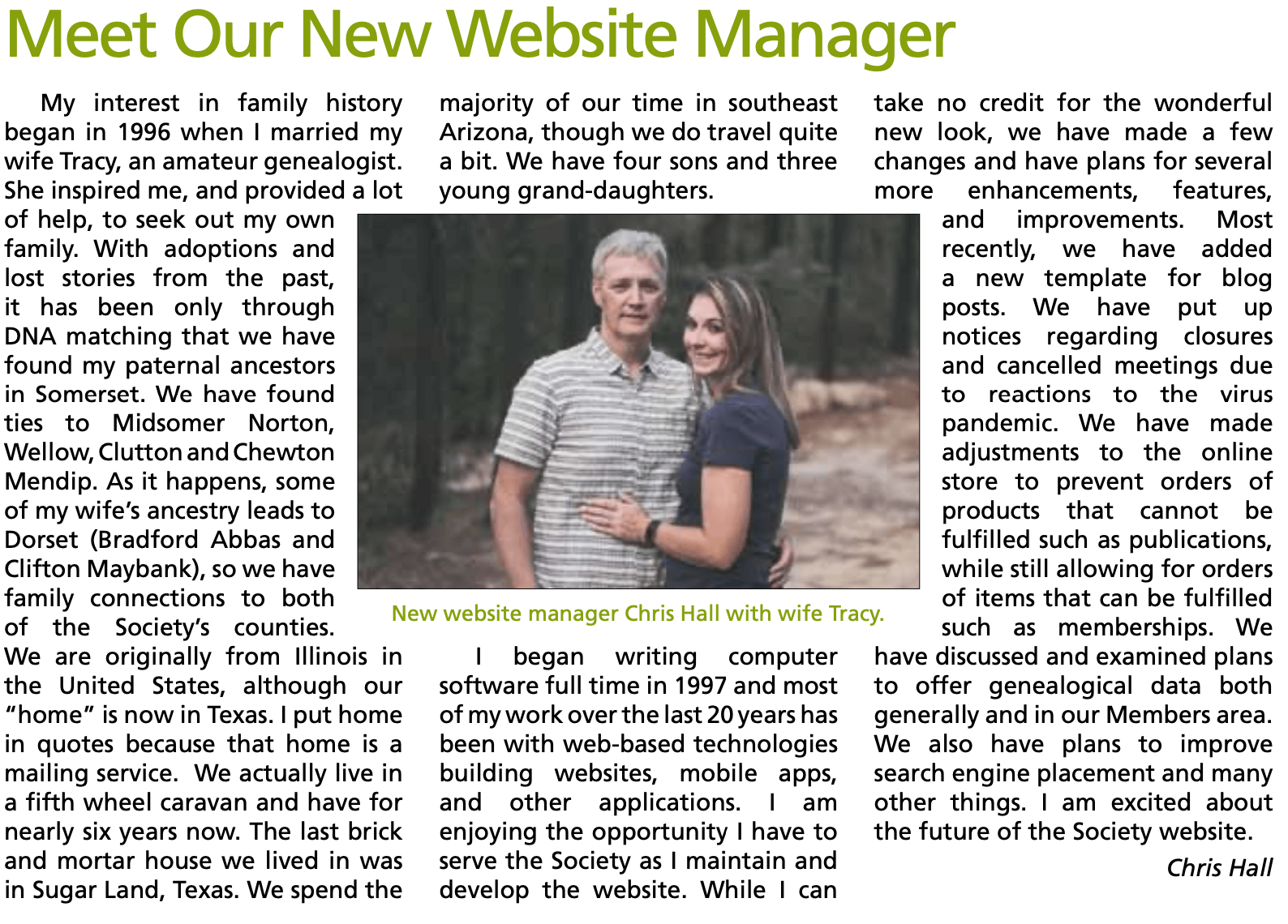 Family history societies are valuable local assets and beyond.